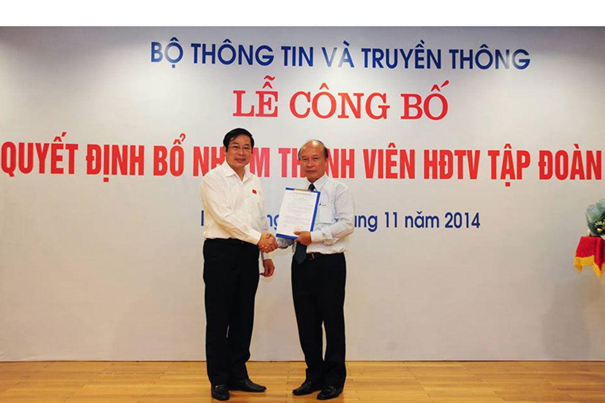 Bộ Thông tin và Truyền thông bổ nhiệm thành viên Hội đồng thành viên Tập đoàn Bưu chính Viễn thông Việt Nam Bộ Thông tin và Truyền thông bổ nhiệm thành viên Hội đồng thành viên Tập đoàn Bưu chính Viễn thông Việt Nam