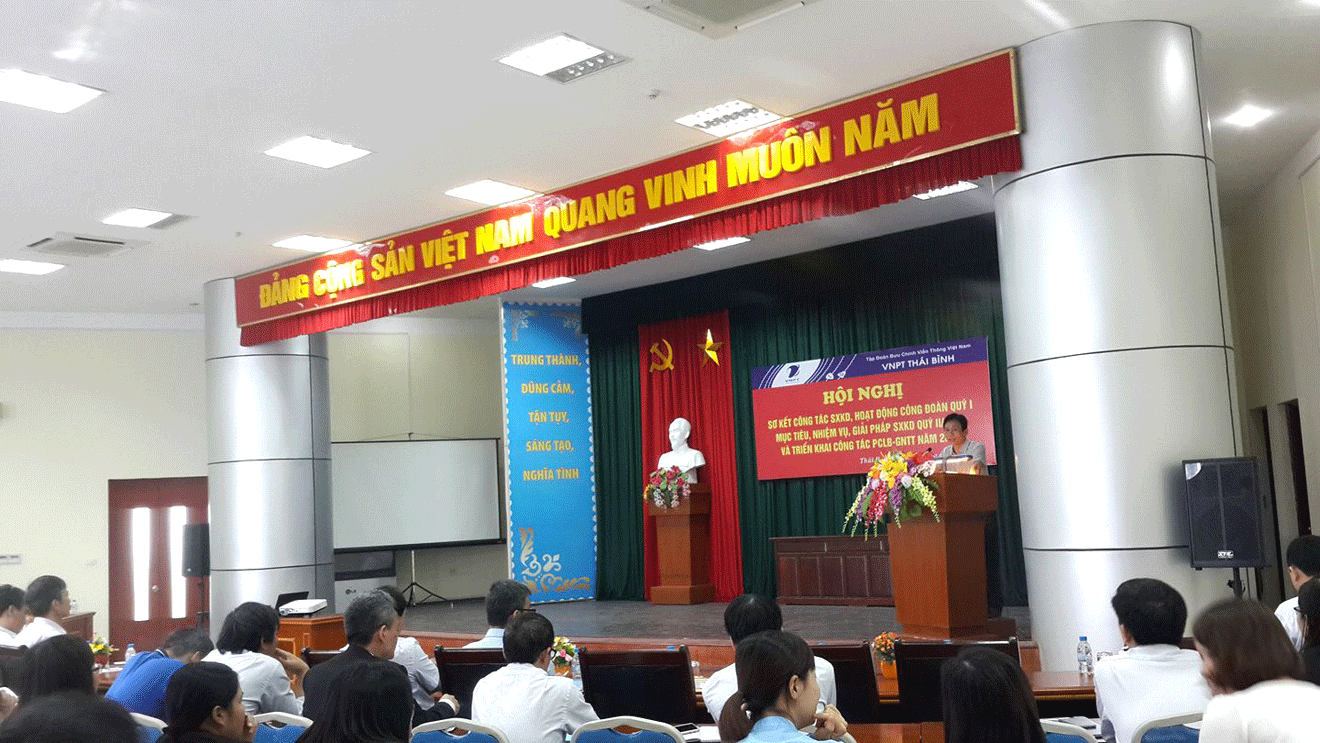 VNPT Thái Bình Sơ kết công tác Sản xuất kinh doanh và hoạt động Công đoàn Quý I năm 2017 VNPT Thái Bình Sơ kết công tác Sản xuất kinh doanh và hoạt động Công đoàn Quý I năm 2017