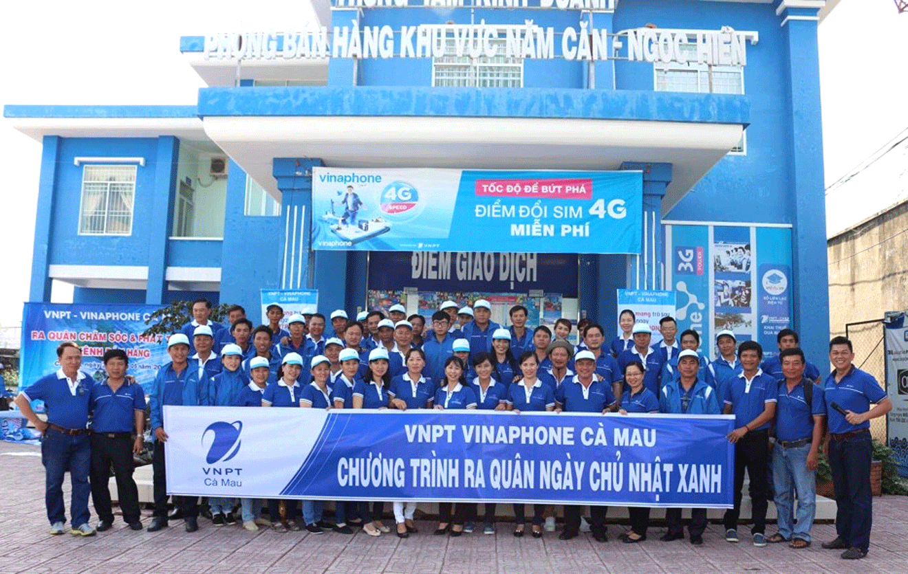 Trung tâm Kinh doanh VNPT Cà Mau tổ chức ra quân hưởng ứng chương trình “Khách hàng là những người thân yêu nhất” Trung tâm Kinh doanh VNPT Cà Mau tổ chức ra quân hưởng ứng chương trình “Khách hàng là những người thân yêu nhất”