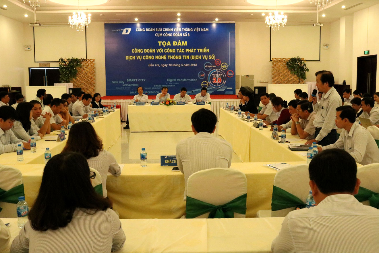 Cụm Công đoàn số 8 tọa đàm “Công đoàn với công tác phát triển dịch vụ công nghệ thông tin” Cụm Công đoàn số 8 tọa đàm “Công đoàn với công tác phát triển dịch vụ công nghệ thông tin”