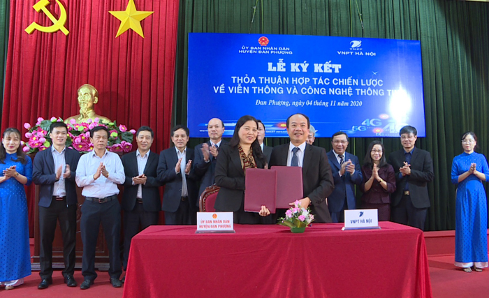 VNPT địa bàn Hà Nội ký thoả thuận hợp tác đầu tư với UBND huyện Đan Phượng VNPT địa bàn Hà Nội ký thoả thuận hợp tác đầu tư với UBND huyện Đan Phượng