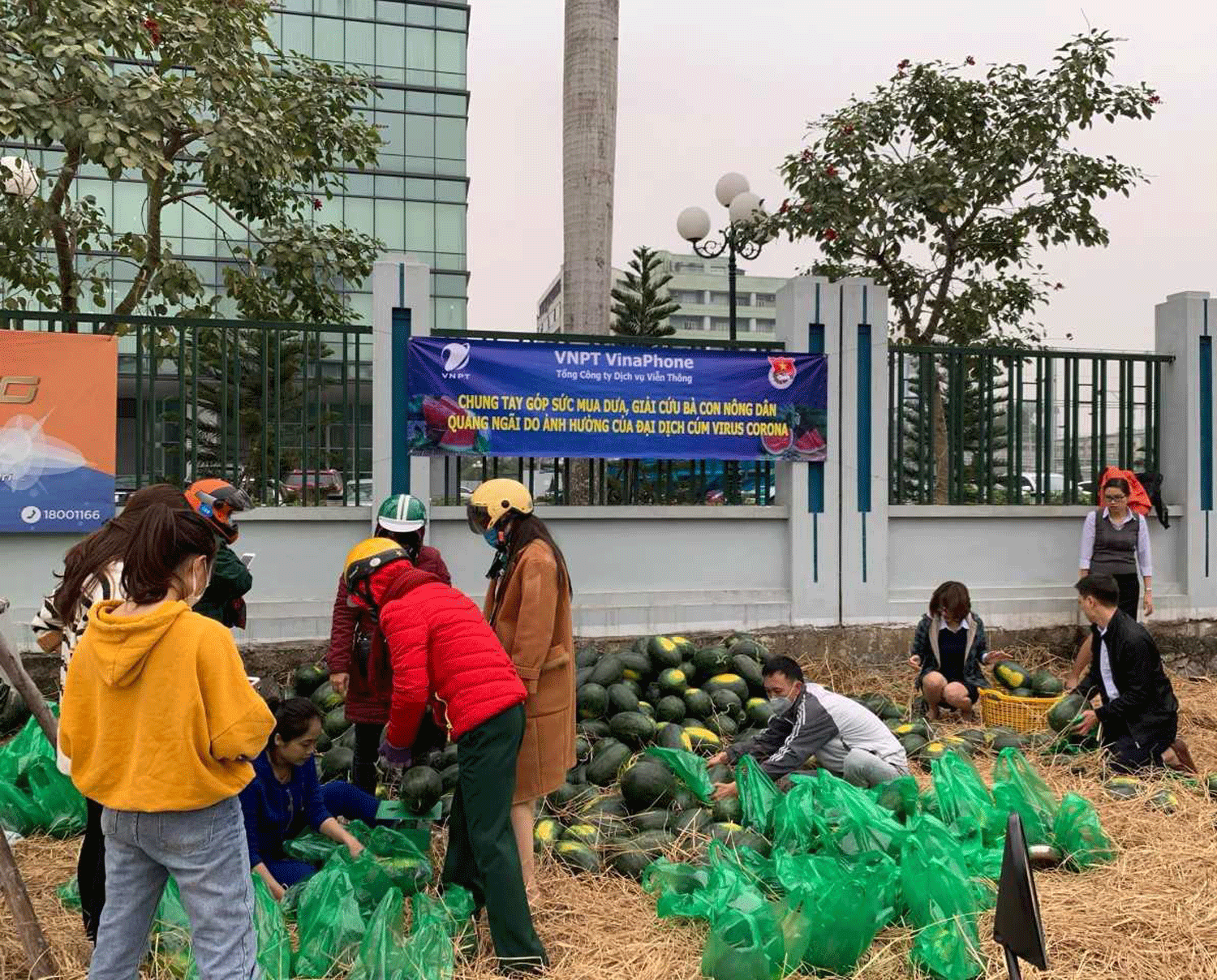 CBCNV VNPT chung tay, góp sức chia sẻ khó khăn với người nông dân trong mùa đại dịch. CBCNV VNPT chung tay, góp sức chia sẻ khó khăn với người nông dân trong mùa đại dịch.