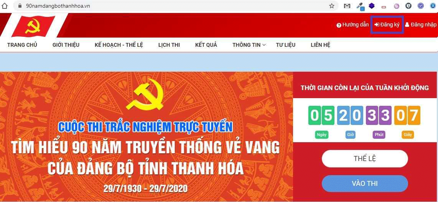 VNPT Thanh Hóa chủ trì xây dựng phần mềm cuộc thi trắc nghiệm trực tuyến “Tìm hiểu 90 năm truyền thống vẻ vang của Đảng bộ tỉnh Thanh Hóa”. VNPT Thanh Hóa chủ trì xây dựng phần mềm cuộc thi trắc nghiệm trực tuyến “Tìm hiểu 90 năm truyền thống vẻ vang của Đảng bộ tỉnh Thanh Hóa”.